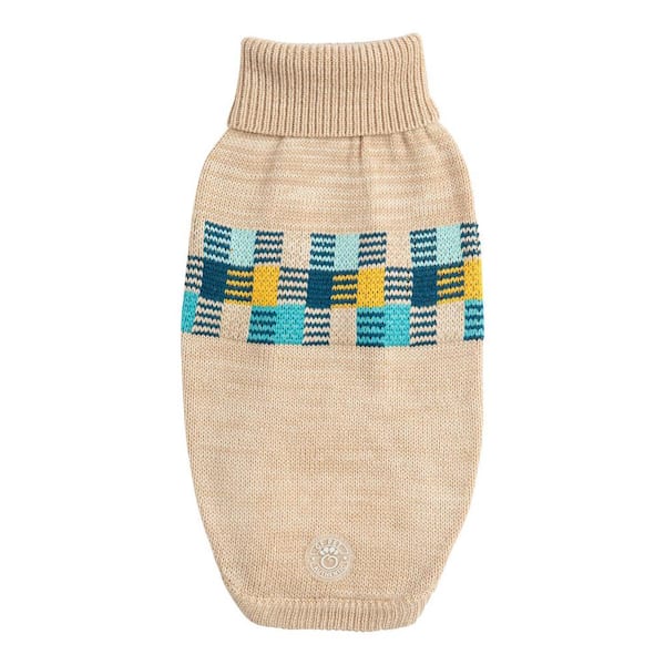 GF PET 2X-Small Oatmeal Mix Winter Sailor Sweater for Dogs