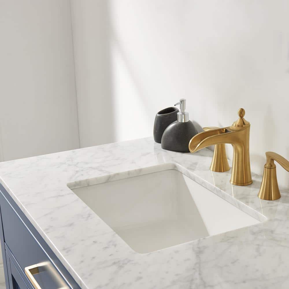 Ivy 36" Royal Blue Vanity with Marble Countertop