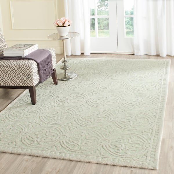 Cambridge Light Green/Ivory 8 ft. x 10 ft. Geometric Medallion Area Rug