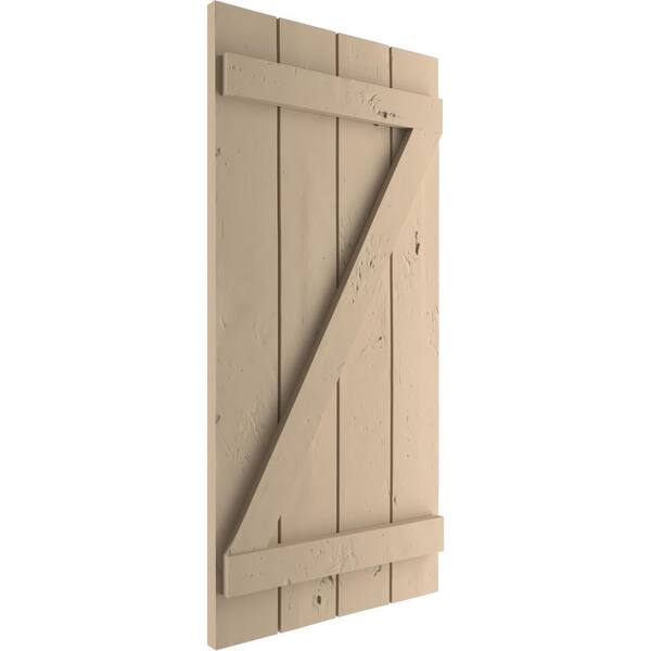 Ekena Millwork 22 in. x 76 in. Timberthane Polyurethane 4-Board
