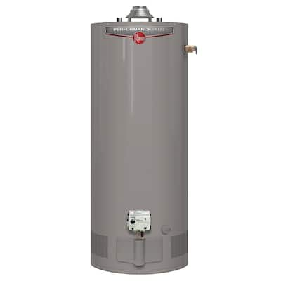 Rheem Performance 50 Gal. Tall 6 Year 42,000 BTU Natural Gas Power Vent ...