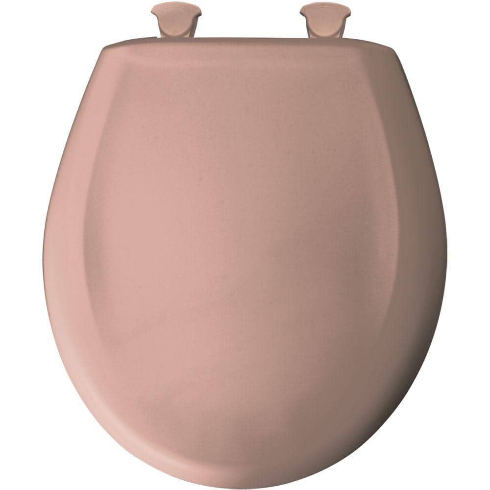 Wild Rose Round Plastic Soft Close Toilet Seat with Quick Release