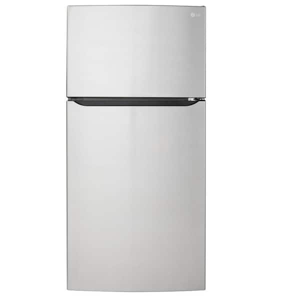 LG 23.8 cu. ft. Top Freezer Refrigerator in Stainless Steel with Multi-Air Flow, Digital Temp Controls and Reversible Door