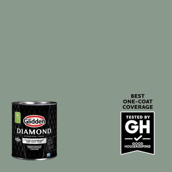 Glidden Diamond 1 qt. PPG1134-5 Birch Forest Eggshell Interior Paint with Primer