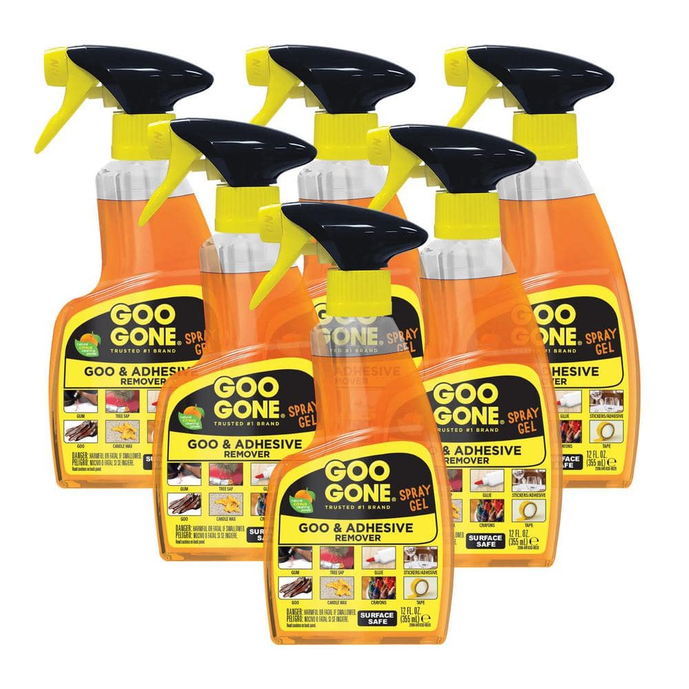 Gone 12 oz. Goo and Adhesive Remover All-Purpose Cleaner Spray (6-Pack) 2096 COMBO2 - The Home
