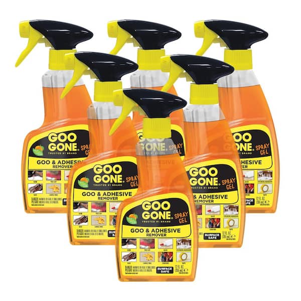 Goo Gone 12 oz. Goo and Adhesive Remover All-Purpose Cleaner Spray (6-Pack)  2096 COMBO2 - The Home Depot