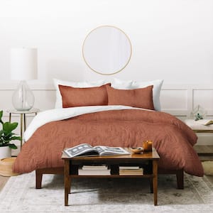 100% Cotton Red Holli Zollinger CERES MARSALA Twin Duvet Cover