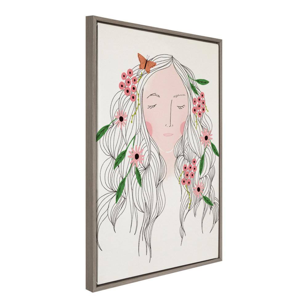 Mother Nature Floral Canvas Wall Art for Nursery
