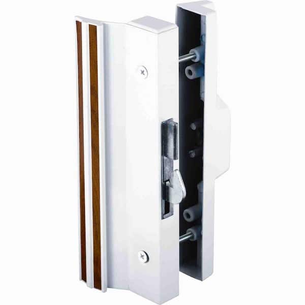 Prime-Line Extruded Aluminum, White, Surface Mount Handles with Anti-Lift Hook Latch