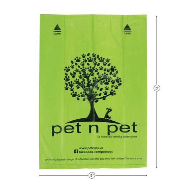 Pet N Pet Dog Waste Bags USDA Certified 38% Plant Based & 62% PE
