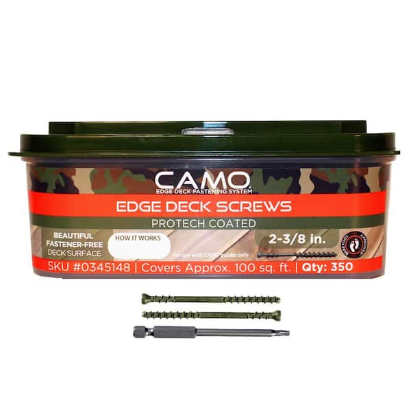 CAMO 2-⅜ in. Exterior Coated Trimhead Hidden Edge Deck Screw (350-Count)