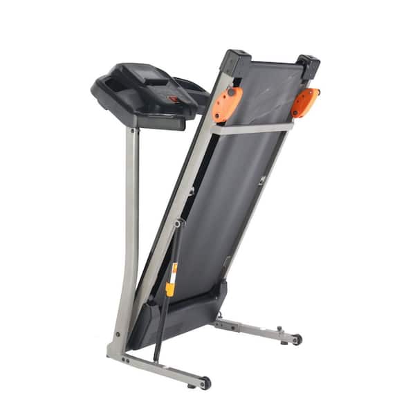 Tidoin 1.5 HP Black Steel Foldable Electric Treadmill with Safety Key, LCD  Display, Pad/Phone Holder and Remote Control FYC-YDW9-380 - The Home Depot