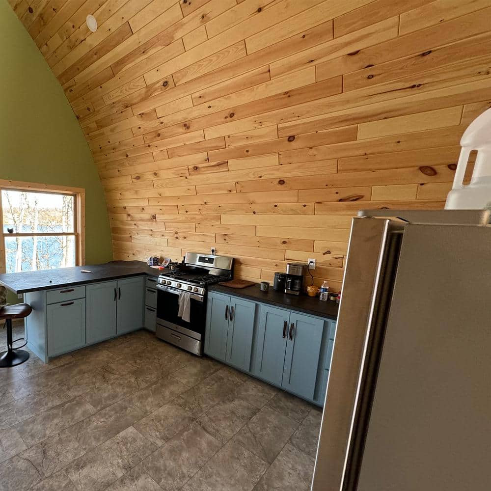 Wilson 8" Unfinished Knotty Pine Tongue and Groove Planks