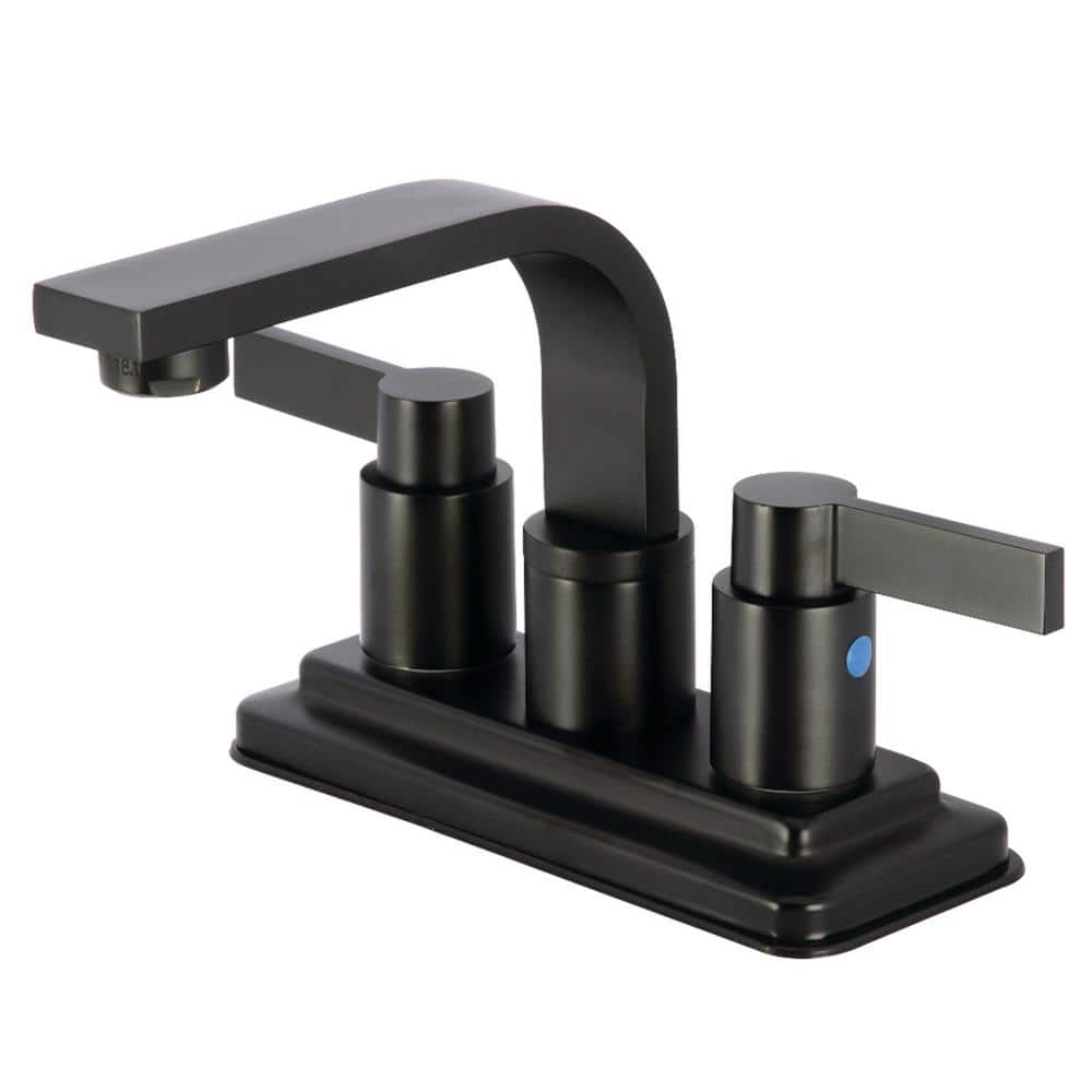 NuvoFusion 4 in. Centerset 2-Handle Bathroom Faucet with Push Pop-Up in Matte Black price history on PriceWatchPro