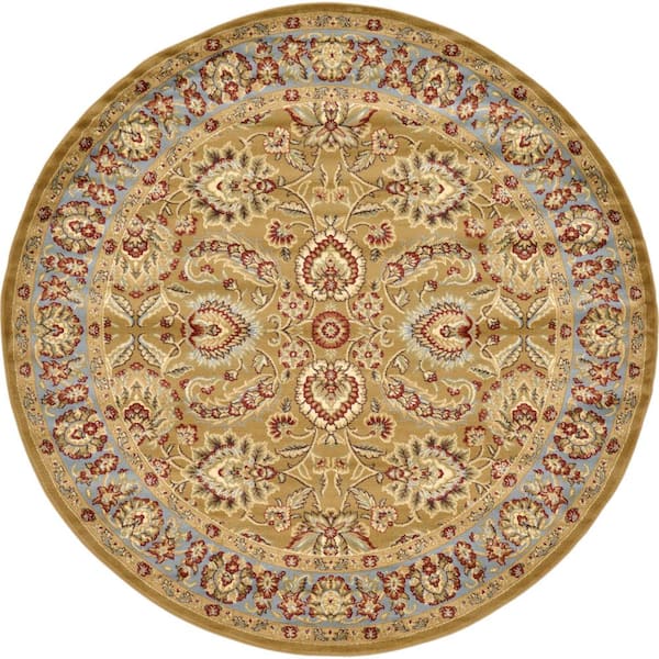 Voyage Asheville Dark Yellow 8' 0 x 8' 0 Round Rug