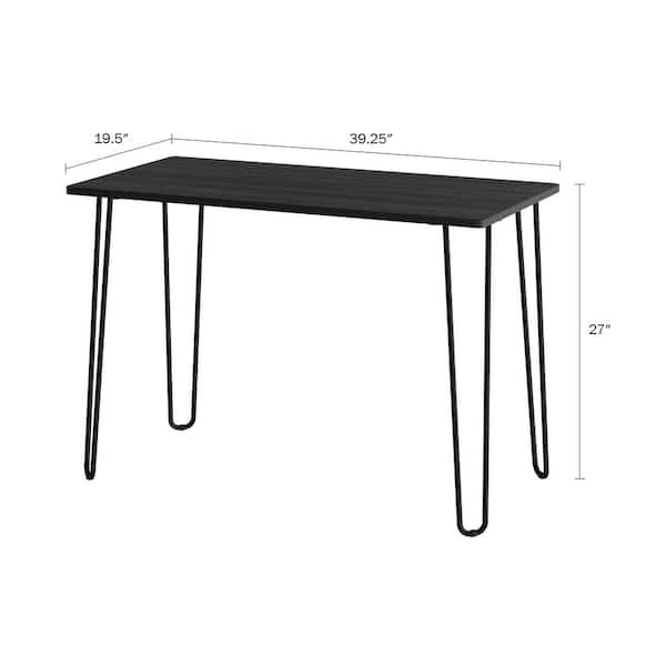 black desk hairpin legs