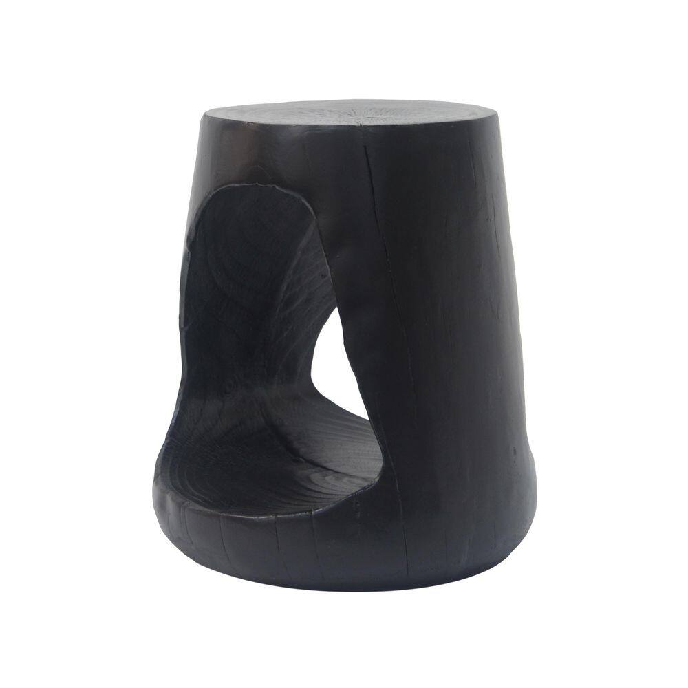 MGO Outdoor/Indoor Hollow Side Table, Wood-like Texture Black price history on PriceWatchPro