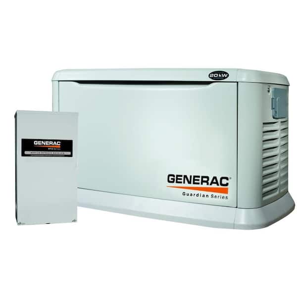 Generac 20,000-Watt Air Cooled Automatic Standby Generator with 200-Amp Service Entrance Rated-DISCONTINUED