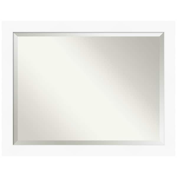 Amanti Art Cabinet White 45.5 in. H x 35.5 in. W Framed Wall Mirror