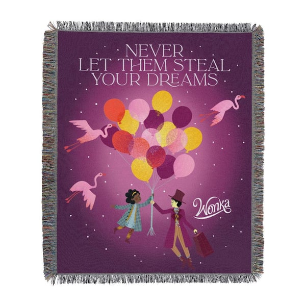 THE NORTHWEST GROUP Willy Wonka Movie - Wonka Dream, Tapestry Throw Blanket