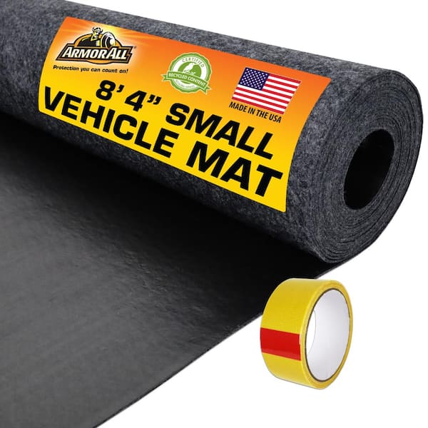 Garage Floor Mat 7 ft. 4 in. W x 8 ft. 4in. L Charcoal Commercial/Residential Absorbent Waterproof Garage Flooring Rolls