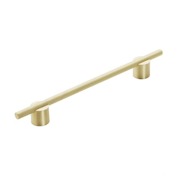 Amerock Transcendent 7-9/16 in. (192mm) Modern Matte Gold Bar Cabinet Pull