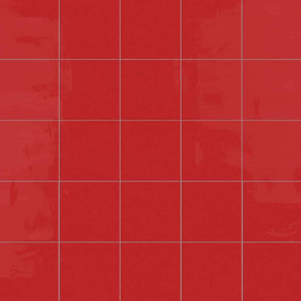 marutan　1113 red-low-sheen-merola-tile-
