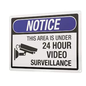 10 in. x 14 in. 24-Hour Video Surveillance Sign