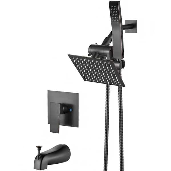 Single Handle 2-Spray Tub and Shower Faucet 2.2 GPM in Spot Oil Rubbed Bronze Rough-in Valve Included