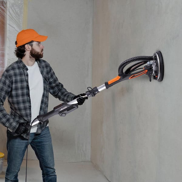 Drywall Sander 800-Watt Brushless Motor Electric Sander Variable Speed 1000-2300 RPM Wall Sander Foldable Ceiling Sander