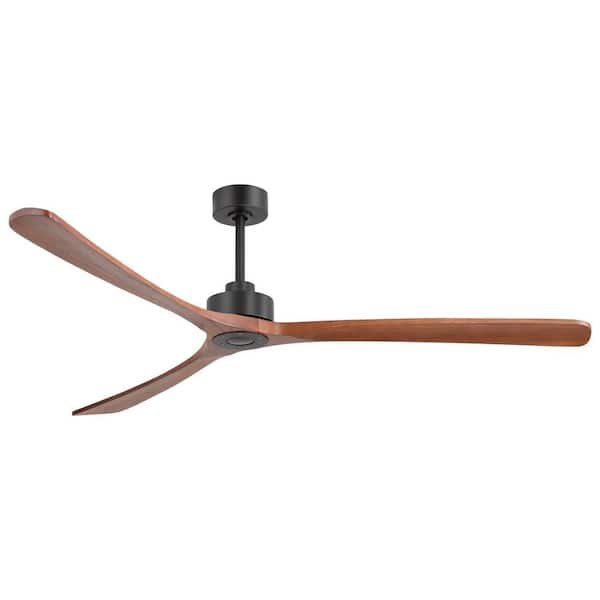 Breezary Anthony 72 in. (6 ft.) Indoor/Covered Outdoor Black Industrial Ceiling Fans with Downrod and Remote Included No Light