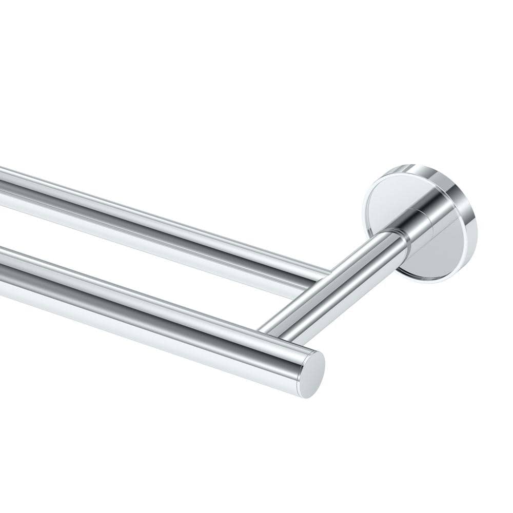 Gatco Sky 24 in. Wall Mounted Double Towel Bar in Chrome