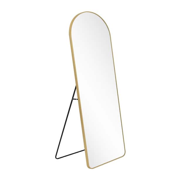 Gumnay 64 x 21 Arched Full Length Mirror Floor Mirror with Aluminum Alloy  Frame Full Body Mirror Stand Mirror Wall Mounted Mirror for Bedroom Living