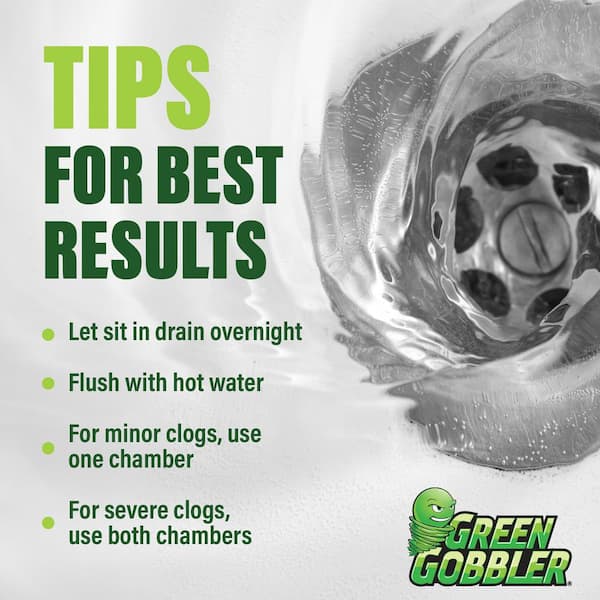 Green Gobbler Hair Grabber Tool Drain Snake Clog Remover Opener for Sinks Tubs