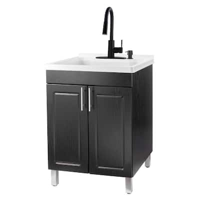 Utility sink store with cabinet