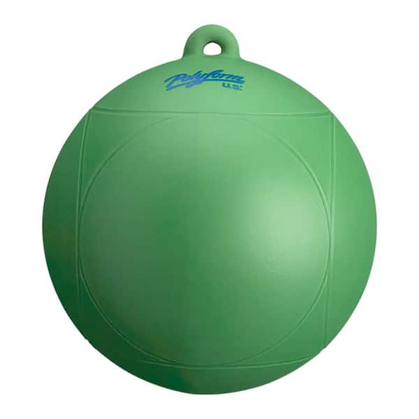 Polyform WS Series Water Ski Buoy - 8 in. x 8.5 in., Green (15-Pack)