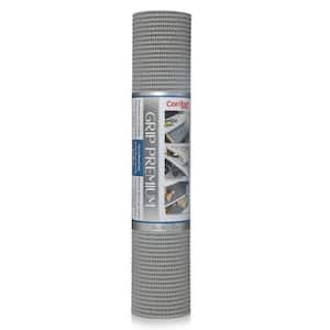 Grip Premium Cool Gray 18 in. D x 96 in. L Non-Adhesive Shelf And Drawer Liner