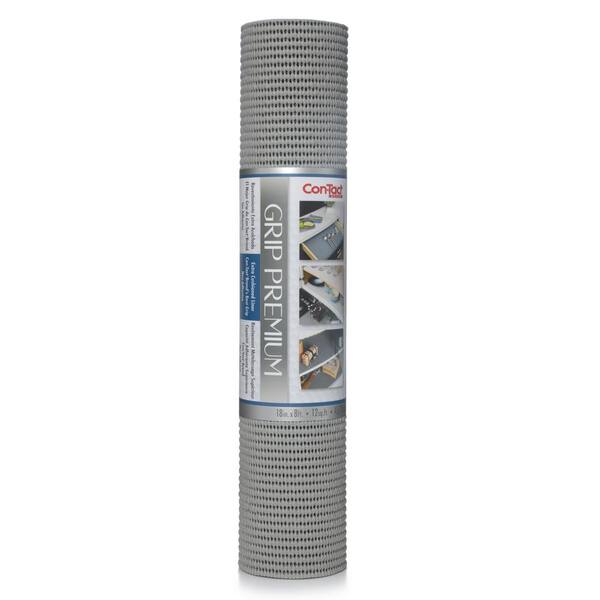 Con-Tact Grip Premium 20 in. x 4 ft. Alloy Grey Non-Adhesive Thick Grip  Drawer and Shelf Liner (6-Rolls) 04F-C6N0B-06 - The Home Depot