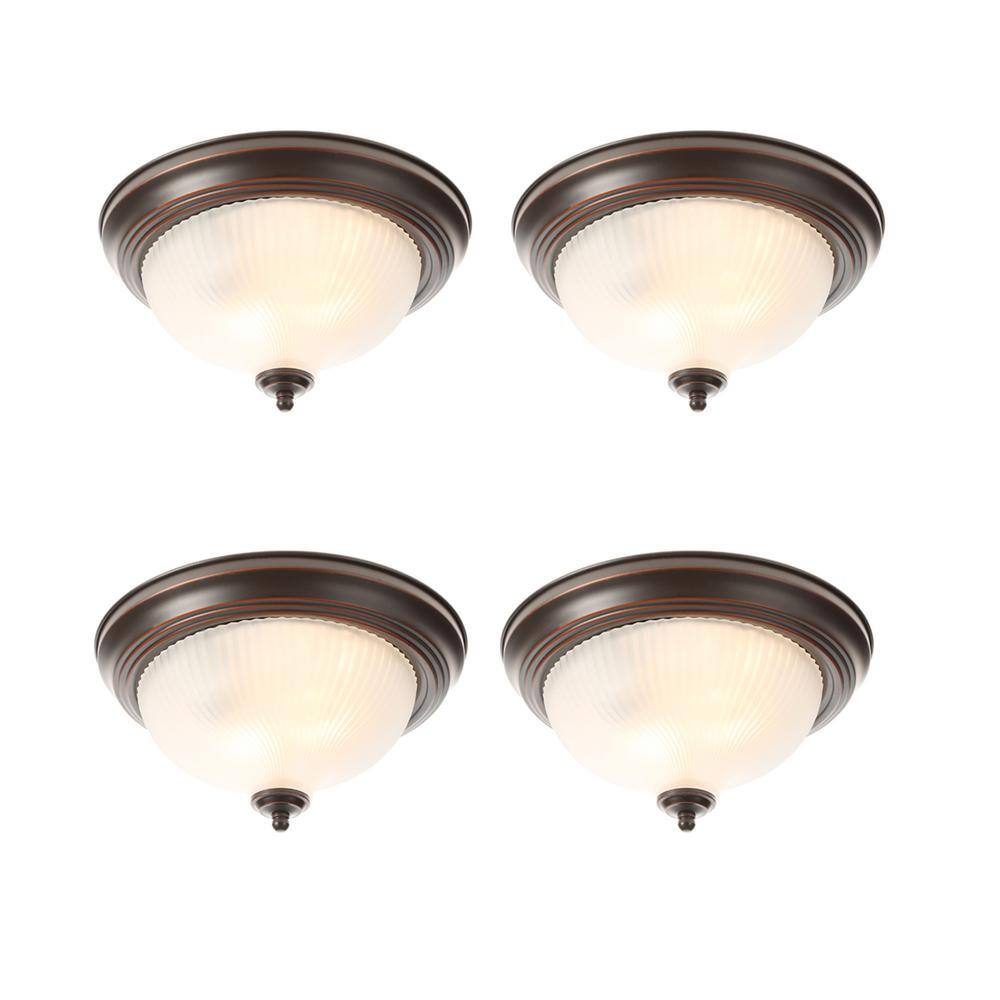 hampton bay oil rubbed bronze flush mount