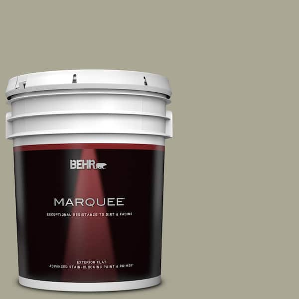 BEHR MARQUEE 5 gal. #N350-4 Jungle Camouflage Flat Exterior Paint & Primer