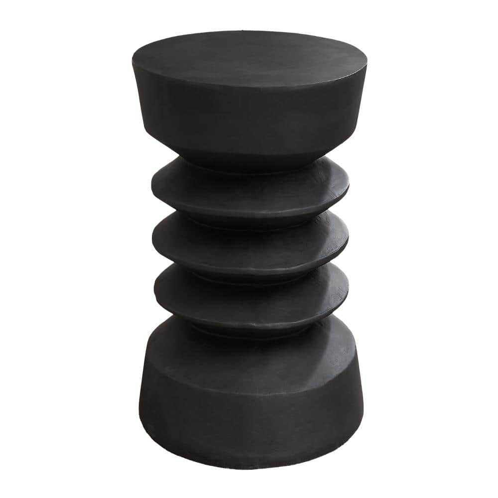 22.25 in  Black Modern  Contemporary Outdoor Side Table for patio price history on PriceWatchPro