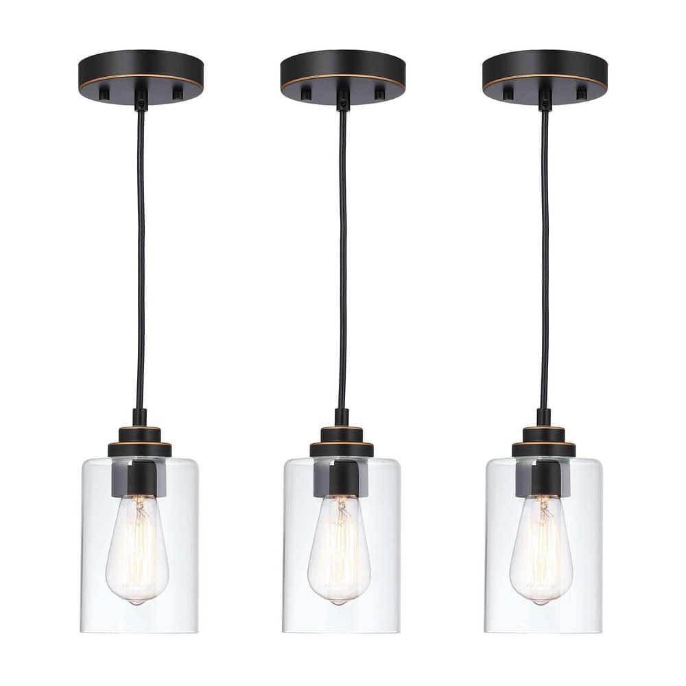 1-Light Modern Indoor Hanging Light Fixtures Industrial Pendant Lights（3-Pack) price history on PriceWatchPro