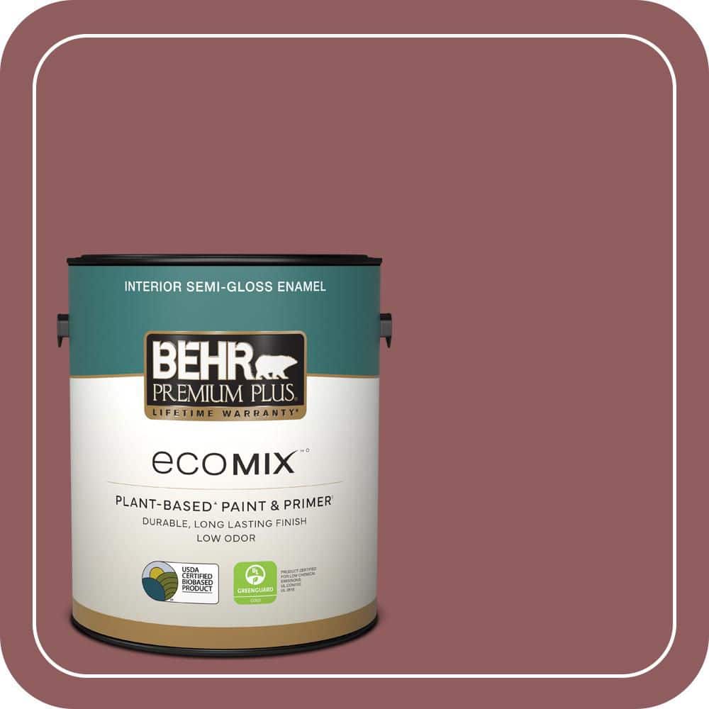 1 gal. #S130-6 Spiced Potpourri Semi-Gloss Enamel EcoMix Plant-Based Interior Paint & Primer price history on PriceWatchPro