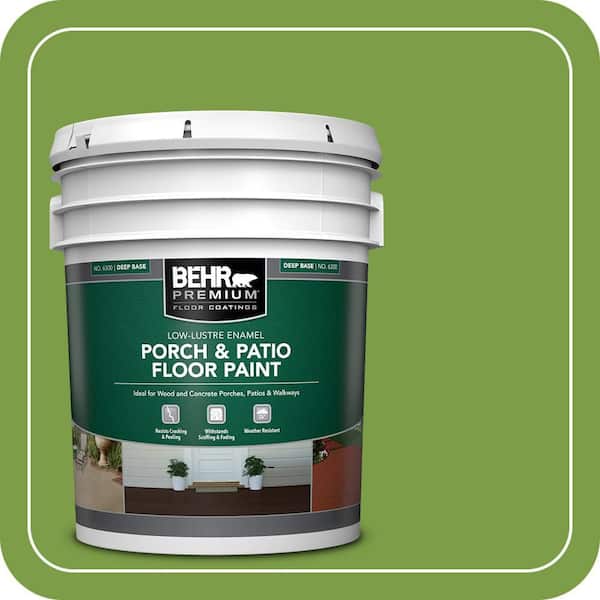 5 gal. #420B-7 Pepper Grass Low-Lustre Enamel Interior/Exterior Porch and Patio Floor Paint
