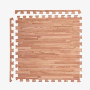 FlooringInc Maple 2 ft. x 2 ft. x 5/8 in. T Soft Wood Print Foam Flooring Tiles (12 tiles/48 sq. ft.)