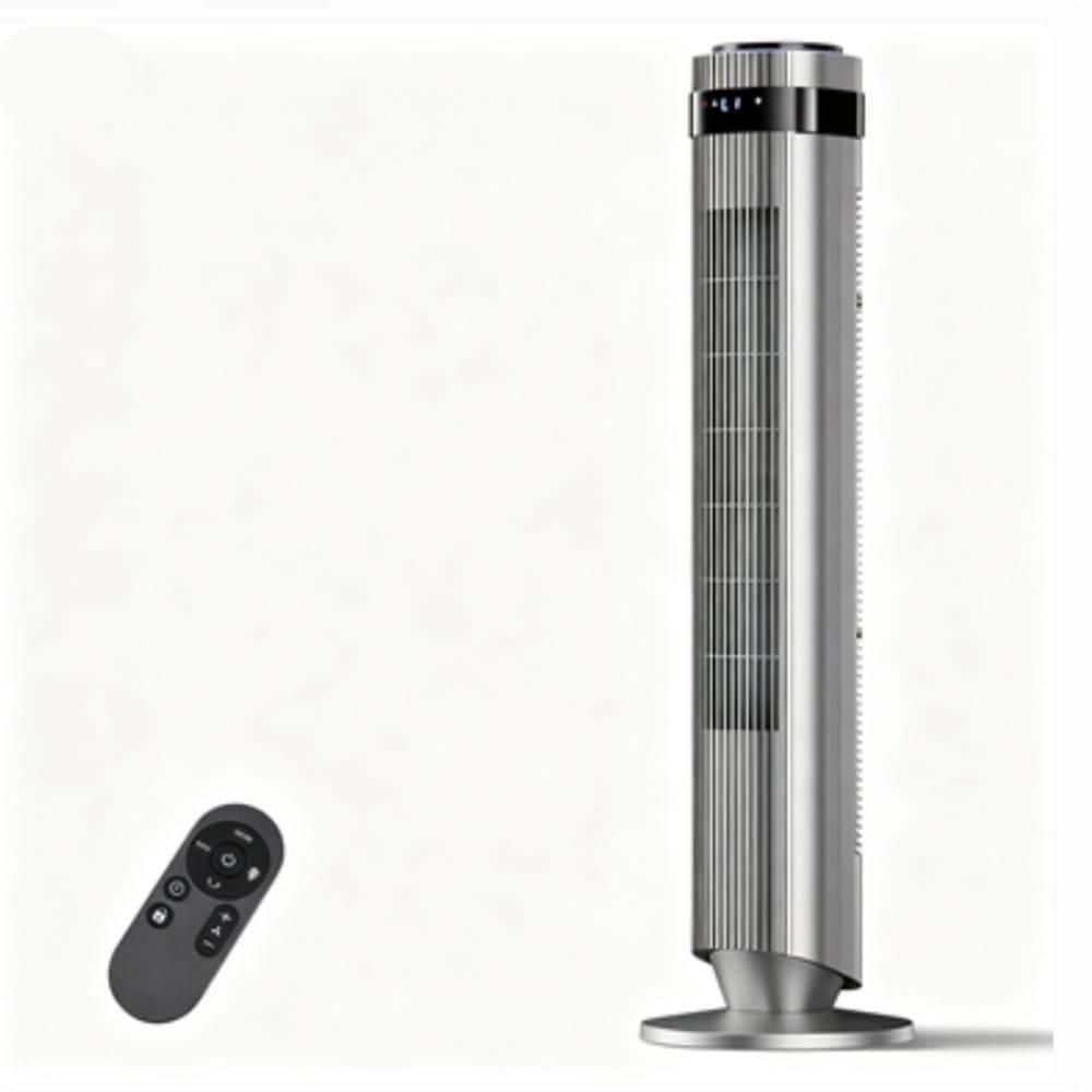 36.6 in 28dB Silent Bladeless Tower Fan with 64° Oscillation & Smart Mode in Gray price history on PriceWatchPro