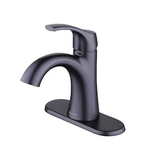 Arnette Single Hole Single-Handle Bathroom Faucet in Matte Black