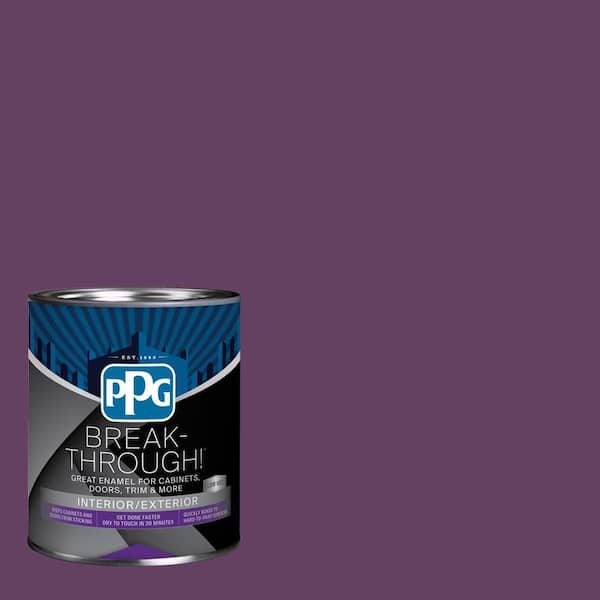 Break-Through! 1 qt. PPG1178-7 Royal Plum Semi-Gloss Door, Trim & Cabinet Paint