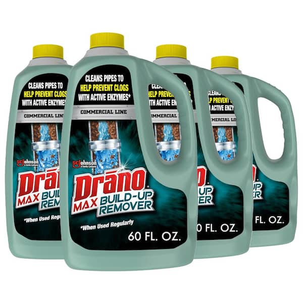 Drano 60 oz. Commercial Line Max Build-Up Remover (4-Pack)