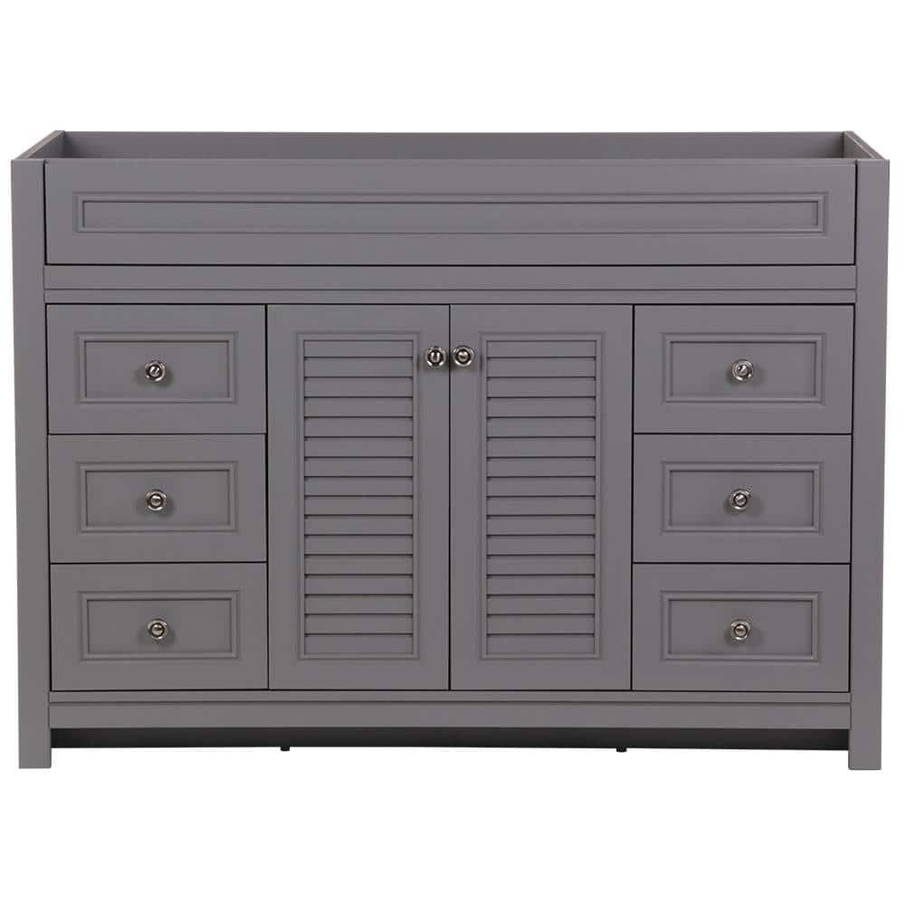 Bayridge 48 in. W x 22 in. D x 34 in. H Bath Vanity Cabinet without Top in Sterling Gray price history on PriceWatchPro